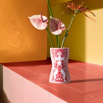Nina Vase - Pink-rot, 16,5 cm - Bjørn Wiinblad