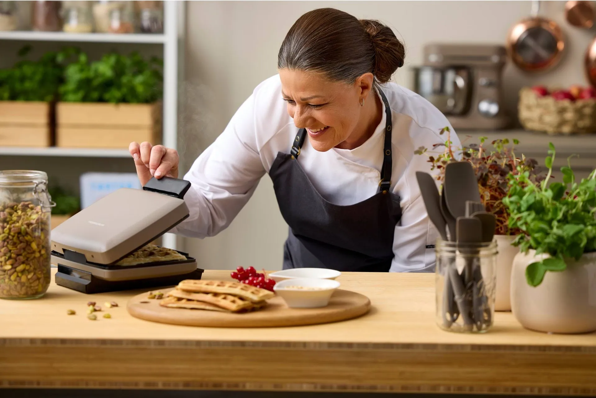 Blomsterbergs belgisches Waffeleisen, Latte Blomsterbergs