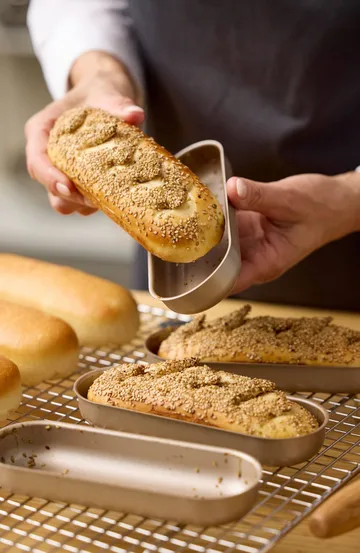 Blomsterbergs Mini-Brotform - Roségold, 4er-Pack - Blomsterbergs