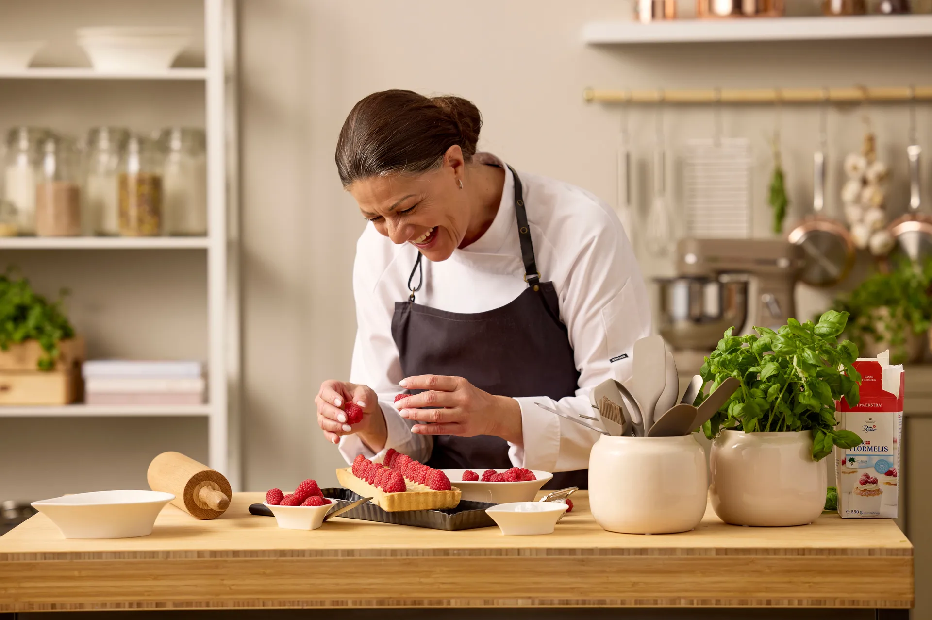 Blomsterbergs rechteckige Tarteform 35x11x2,6 cm, Dark grey Blomsterbergs