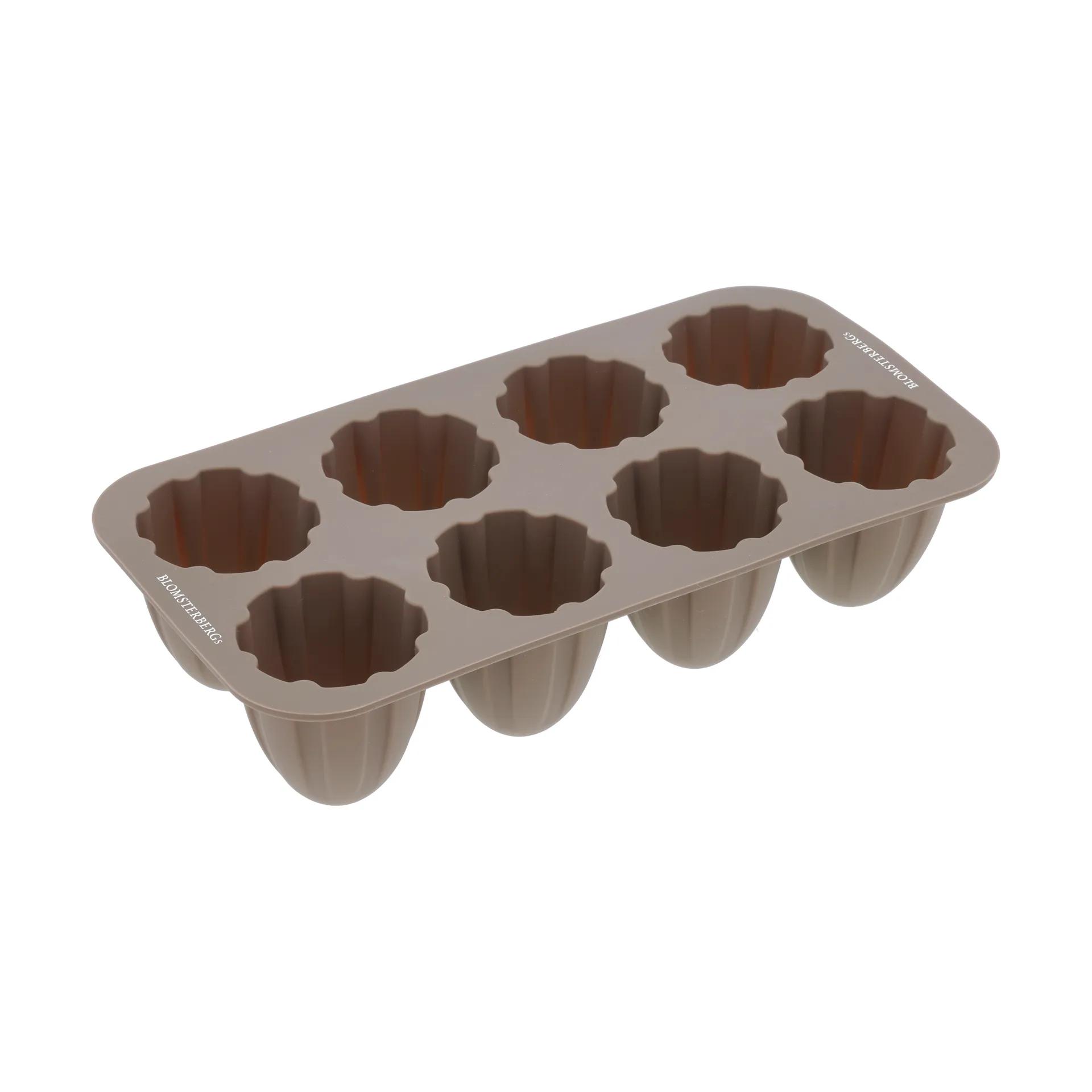 Blomsterbergs  Silikon-Muffinform mit Halbkugeln, Latte Blomsterbergs