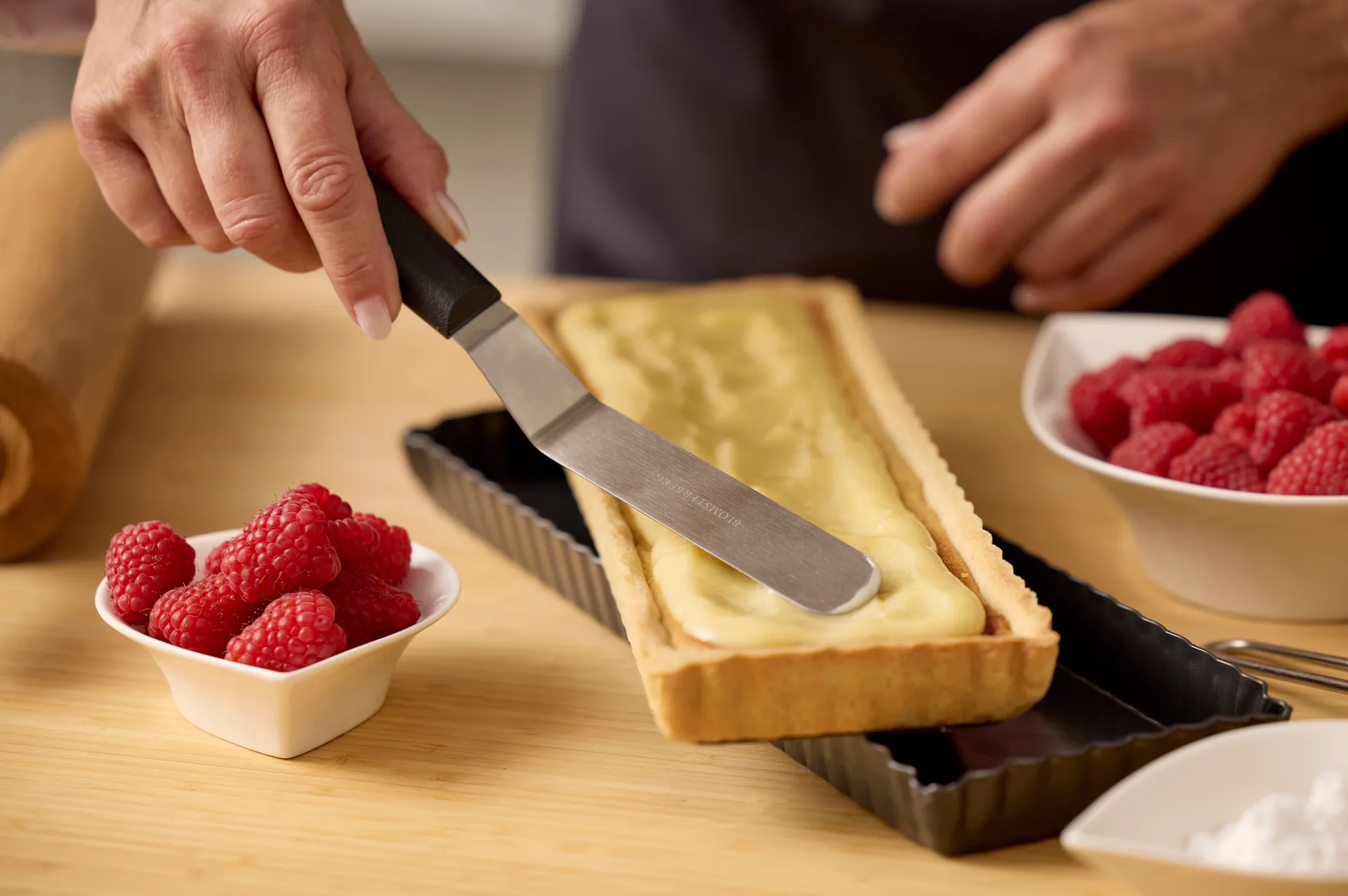 Blomsterbergs Tarteform rechteckig 35x11x2,6 cm, Dark grey Blomsterbergs