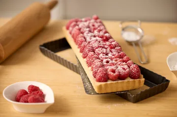 Blomsterbergs Tarteform rechteckig 35x11x2,6 cm - Dark grey - Blomsterbergs