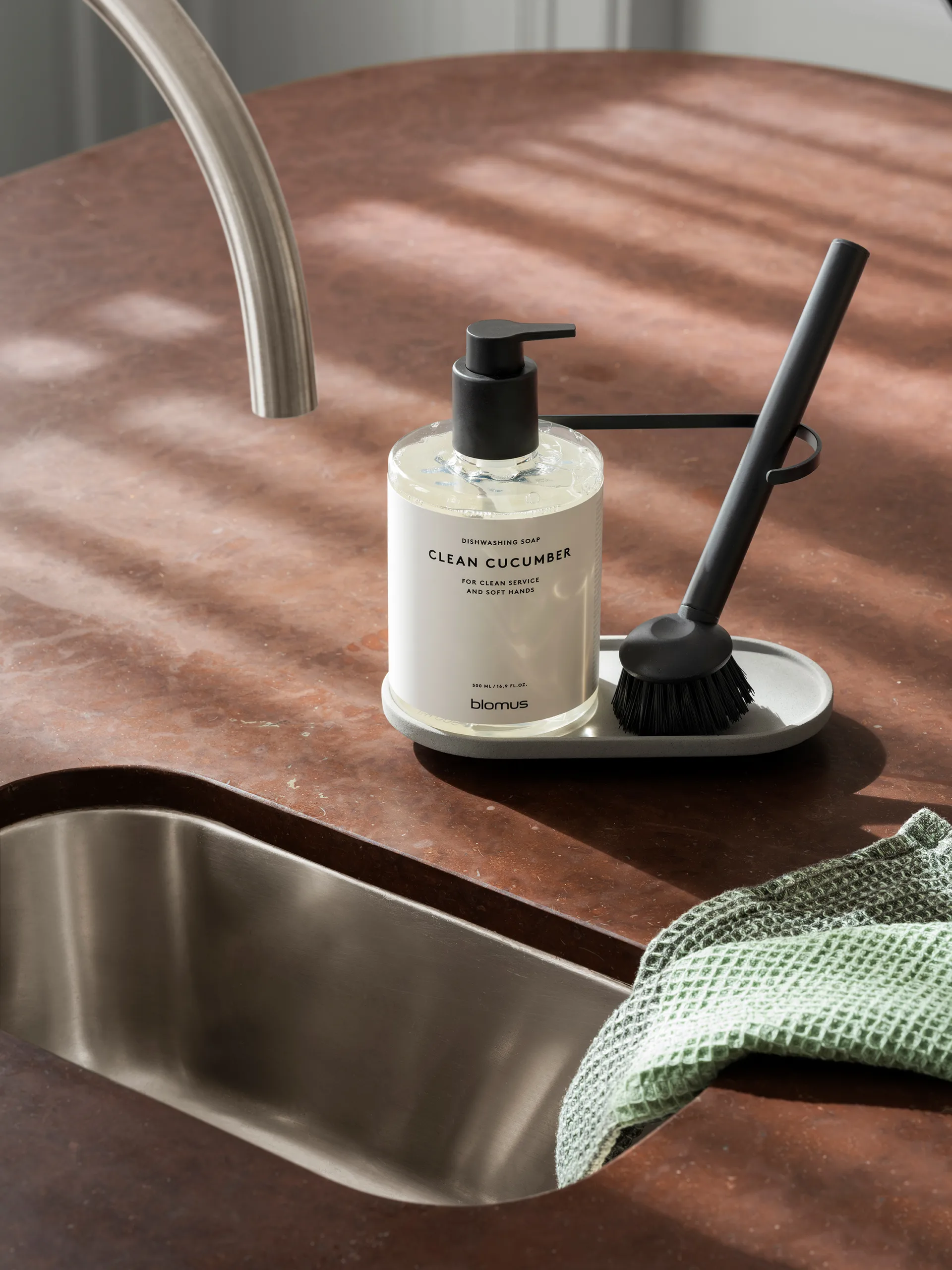 Arja Spülbürste, Schwarz blomus