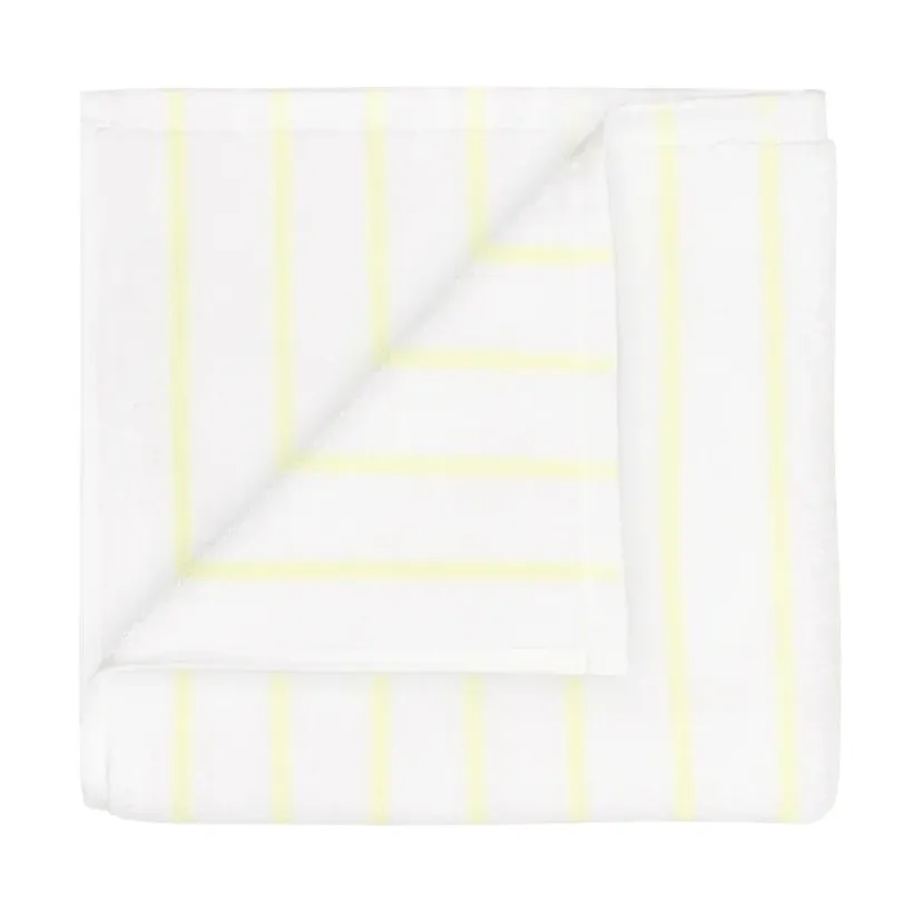 Arto Handtuch, 2-pack, Transparent yellow-white, 30x50 cm blomus