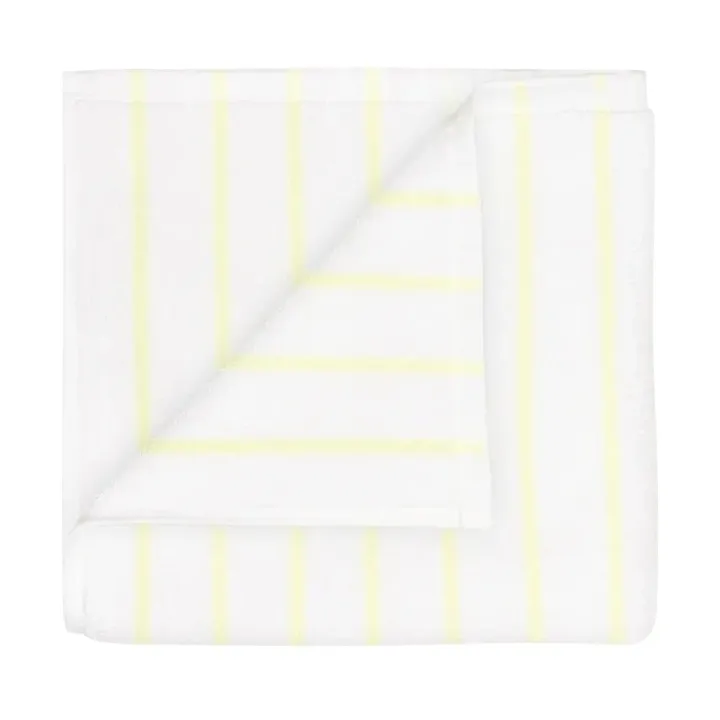 Arto Handtuch - 2-pack, Transparent yellow-white, 30x50 cm - blomus