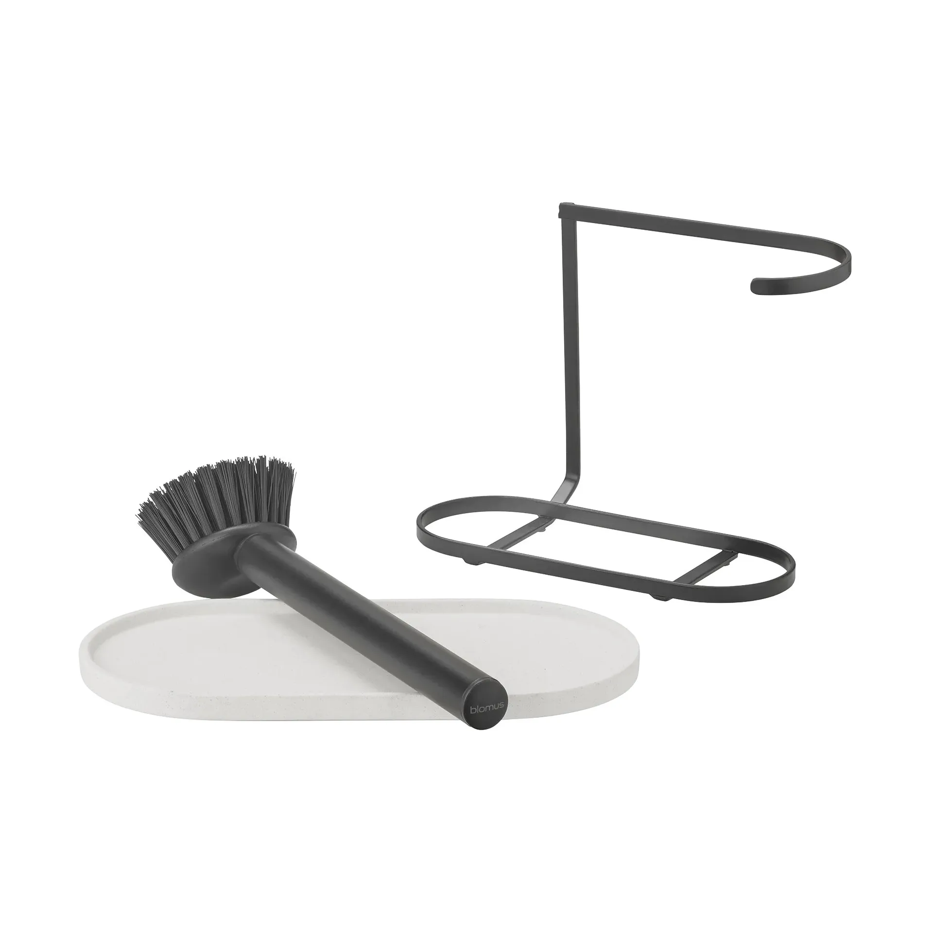 Dhuva Spülbürsten- und Seifenhalter, Lily White blomus