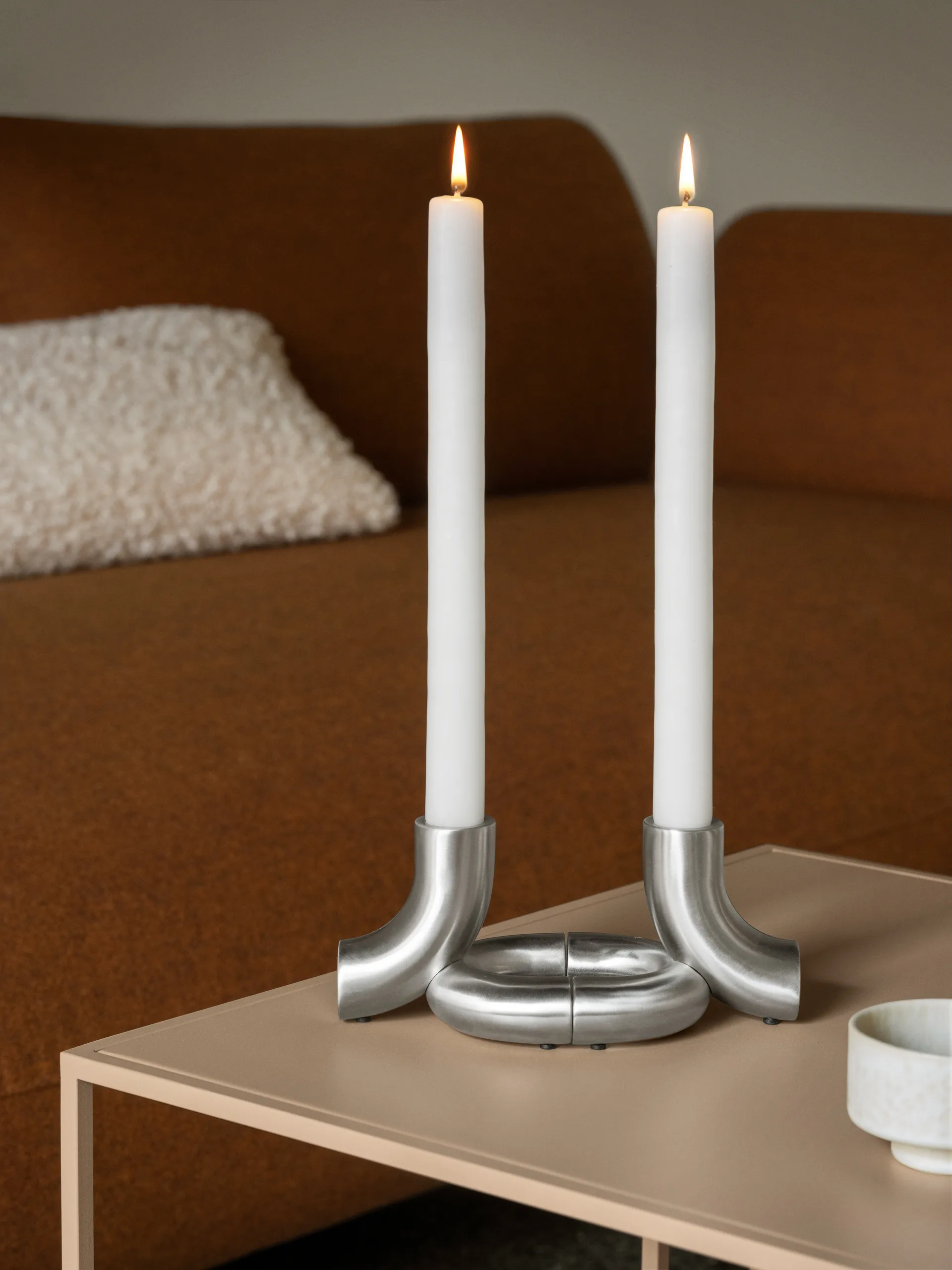Doodle Kerzenhalter, Mattes Edelstahl blomus