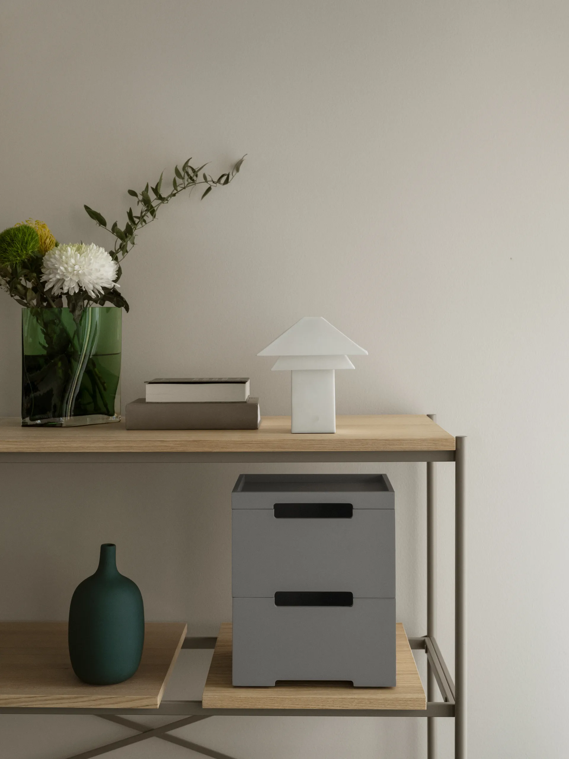 Duasis Vase, Agave Green, 21 cm blomus