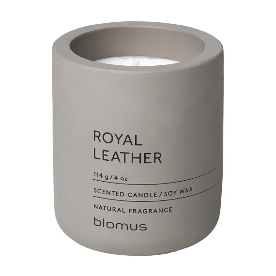 blomus Fraga Duftkerze 24 Stunden Royal Leather-Satellite