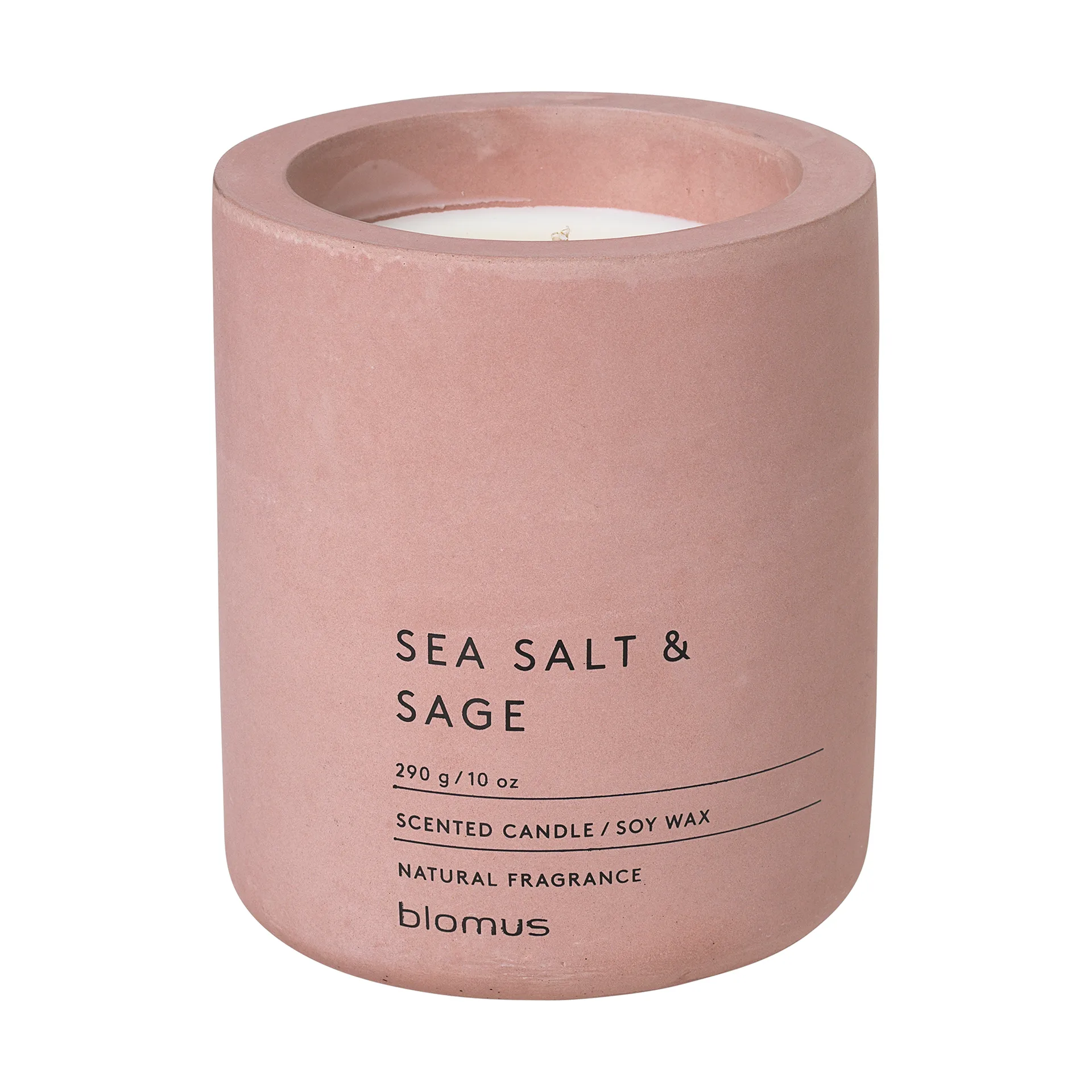 Fraga Duftkerze 55 Stunden, Sea salt & Sage-Withered Rose blomus