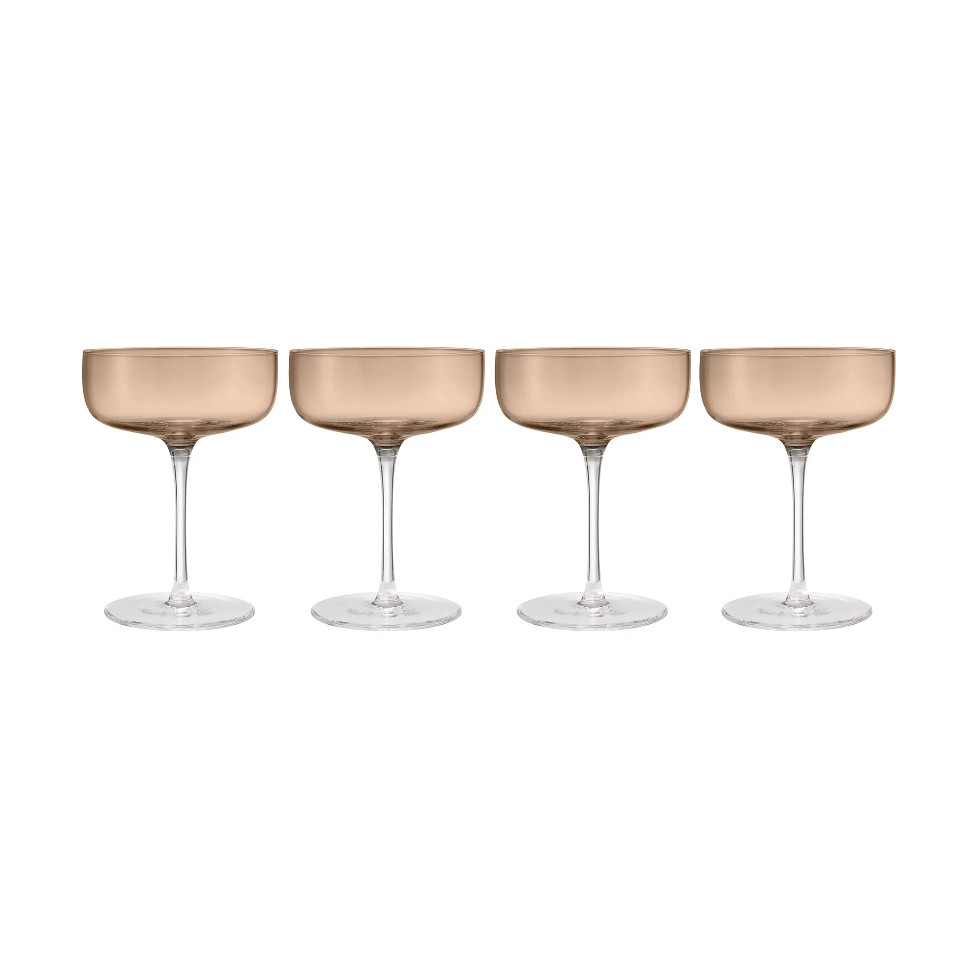 Fuumi Champagnerglas Coupe 28 cl 4er-Pack, Coffee-Klar blomus