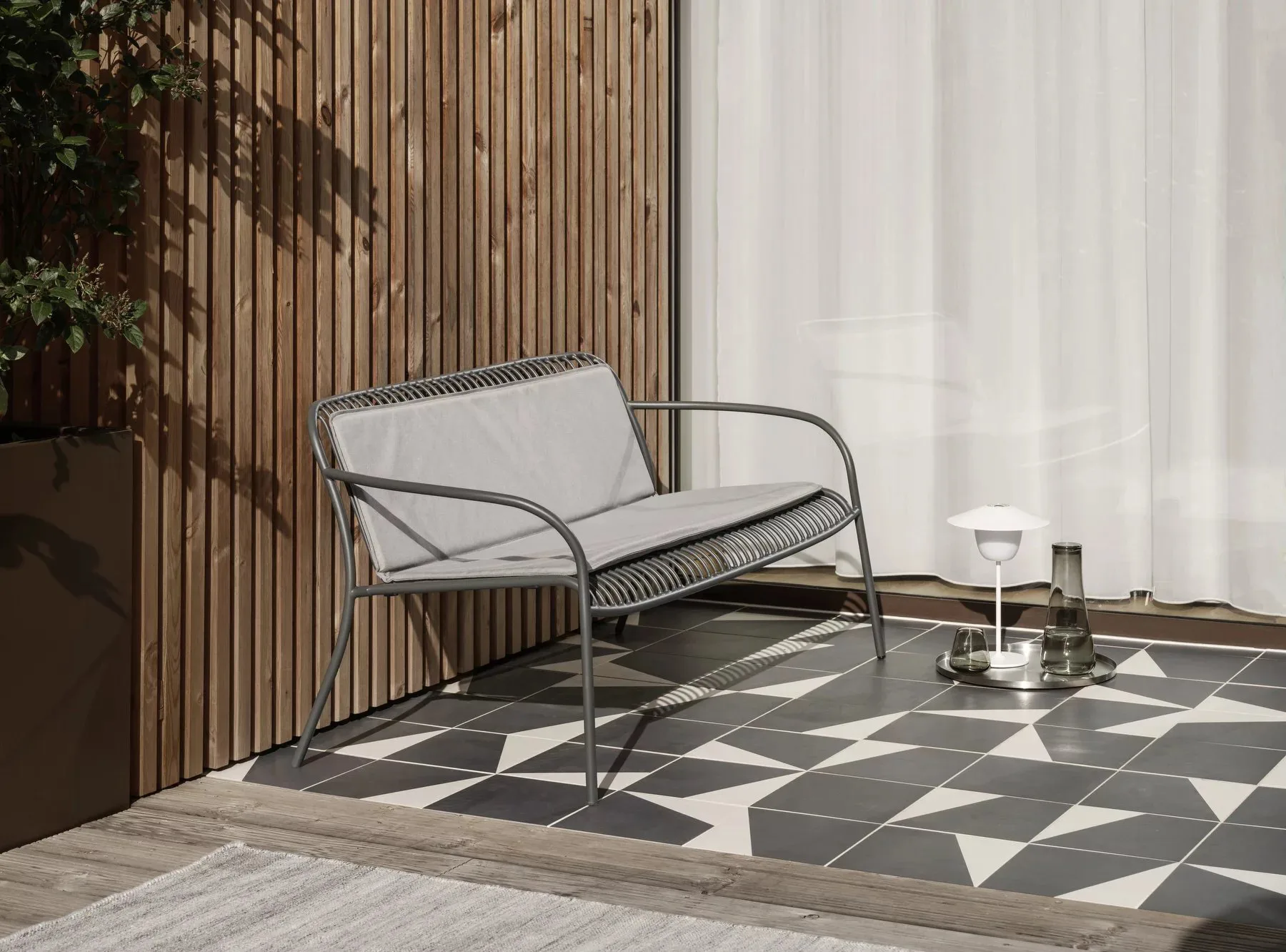 Kissen für YUA lounge Sofa, Melange grey blomus