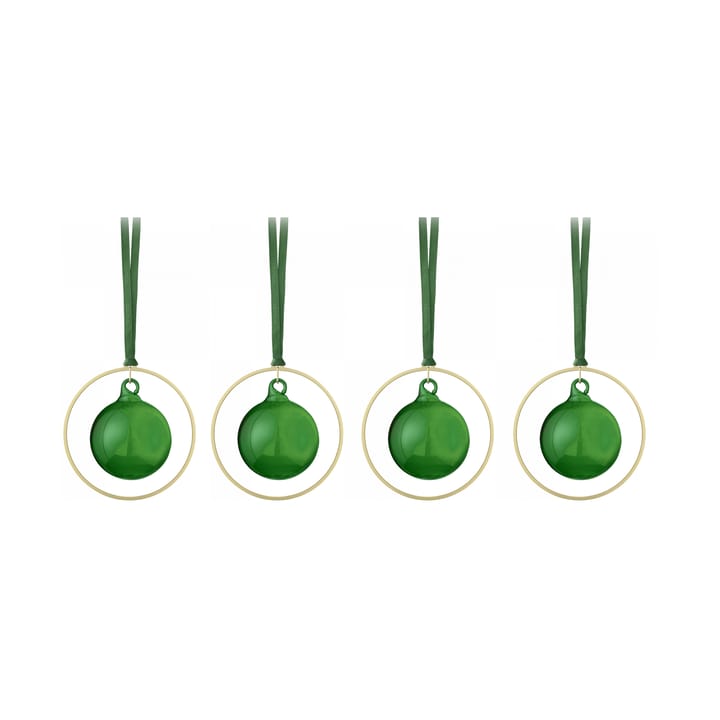 KITAI Weihnachtskugel 8,5 cm 4er Pack - Duck green - Blomus