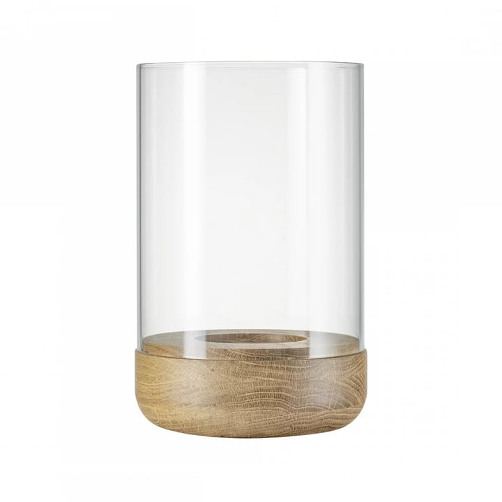 Lanto lanterna Windlicht M Ø12cm - Transparent-oak - blomus