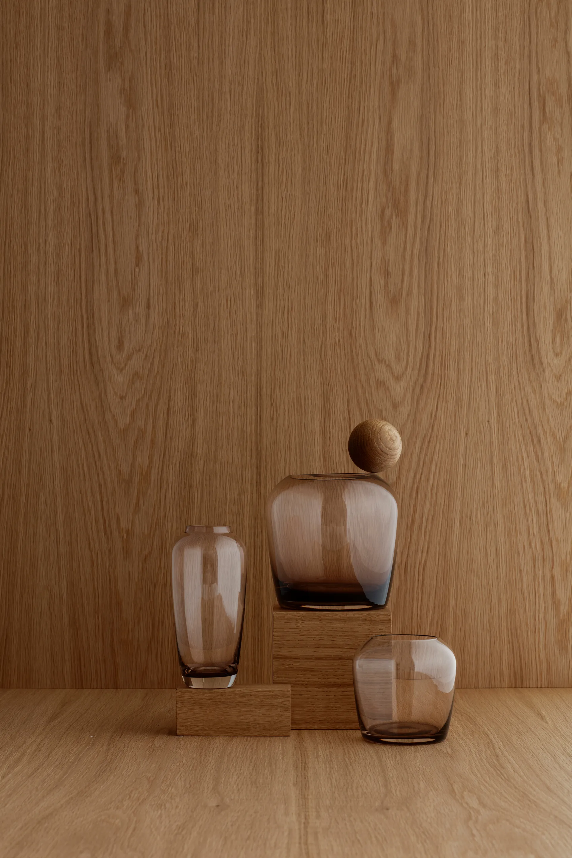 Leta Vase 17cm, Coffee blomus