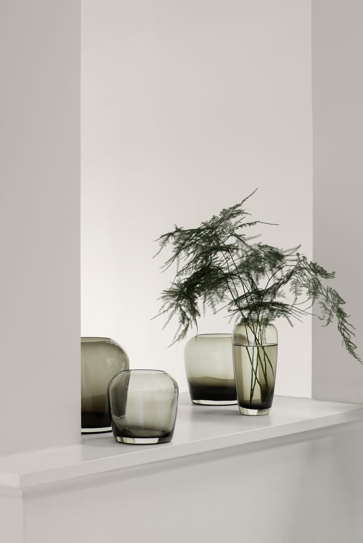 Leta Vase 17cm, Smoke Blomus