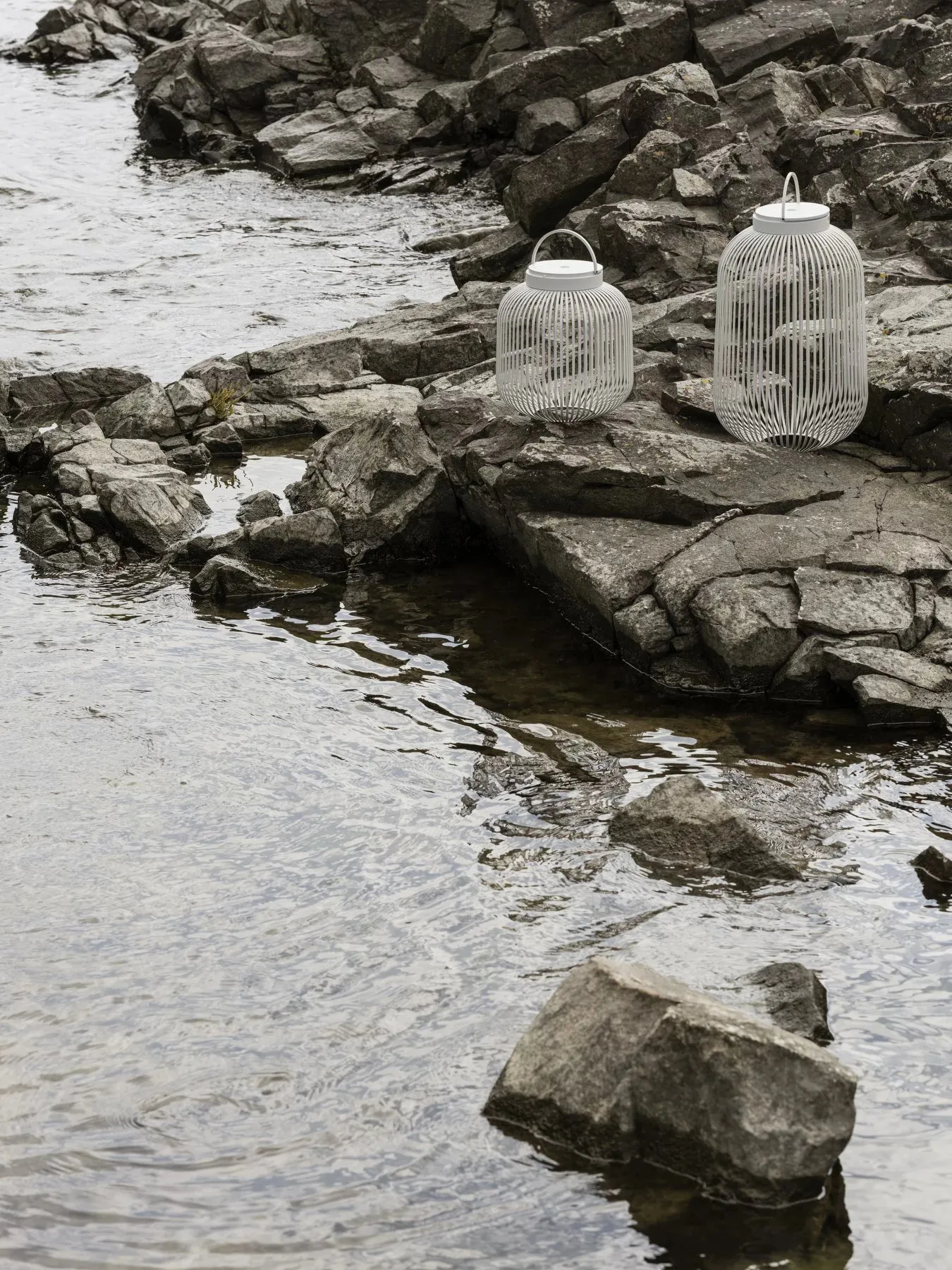 Lito LED-Leuchte L, Silk Gray blomus