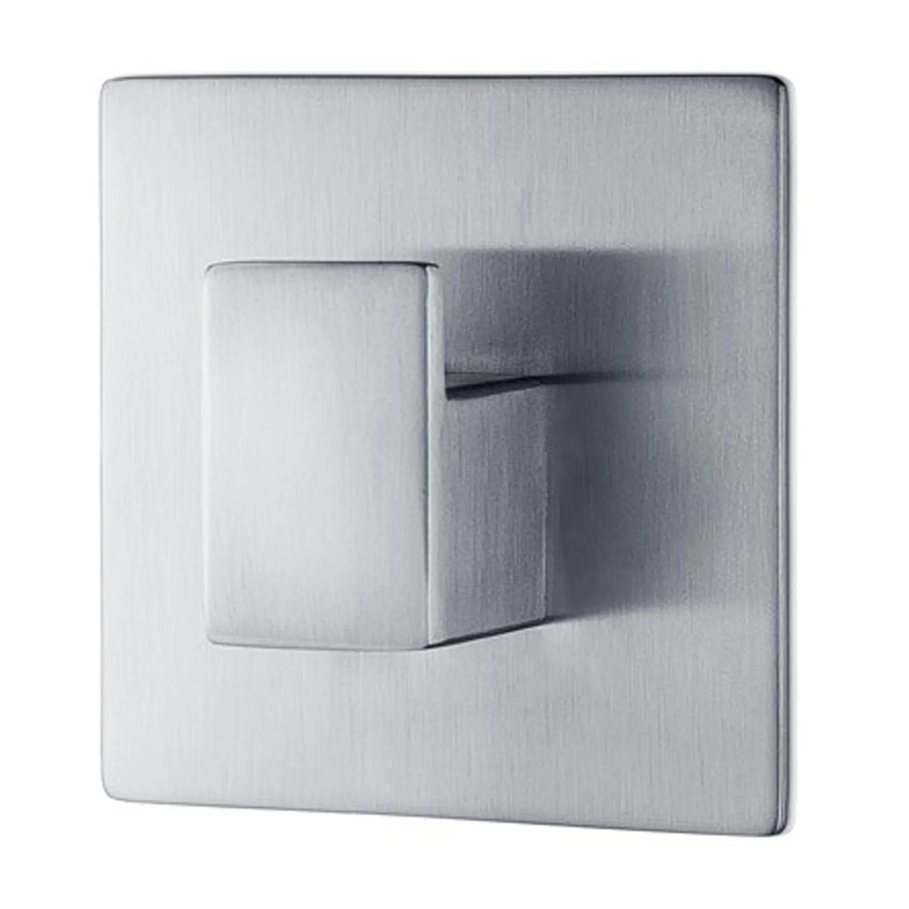 Menoto selbsthaftender Haken 6 x 6cm, Matter Edelstahl blomus
