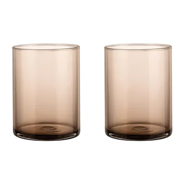 Mera Tumblerglas 22cl 2er Pack - Coffee - blomus