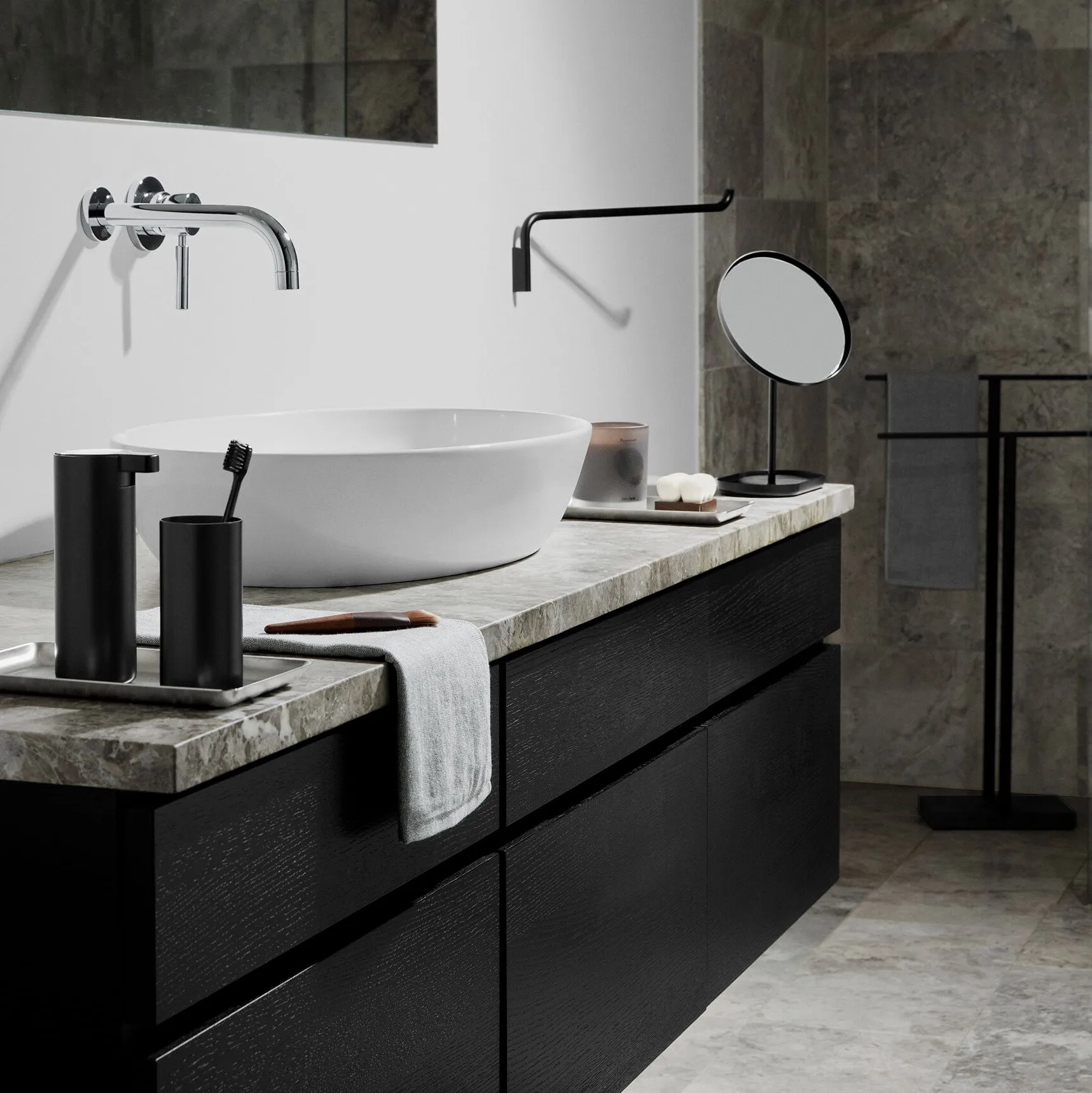 Modo Handtuchhaken, Schwarz blomus