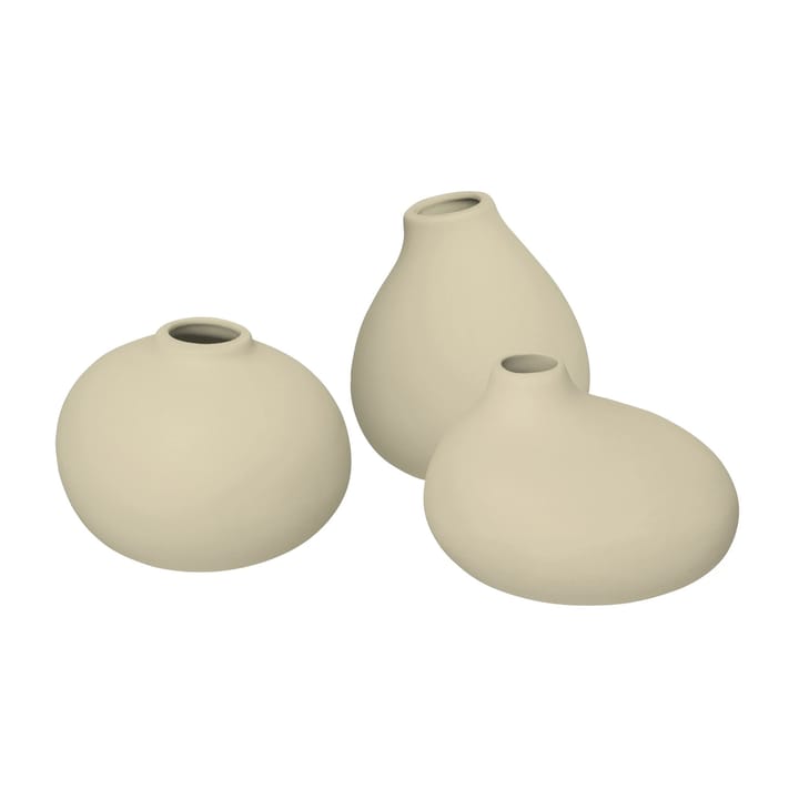 Nona Vase 3er Pack - Vanilla - Blomus