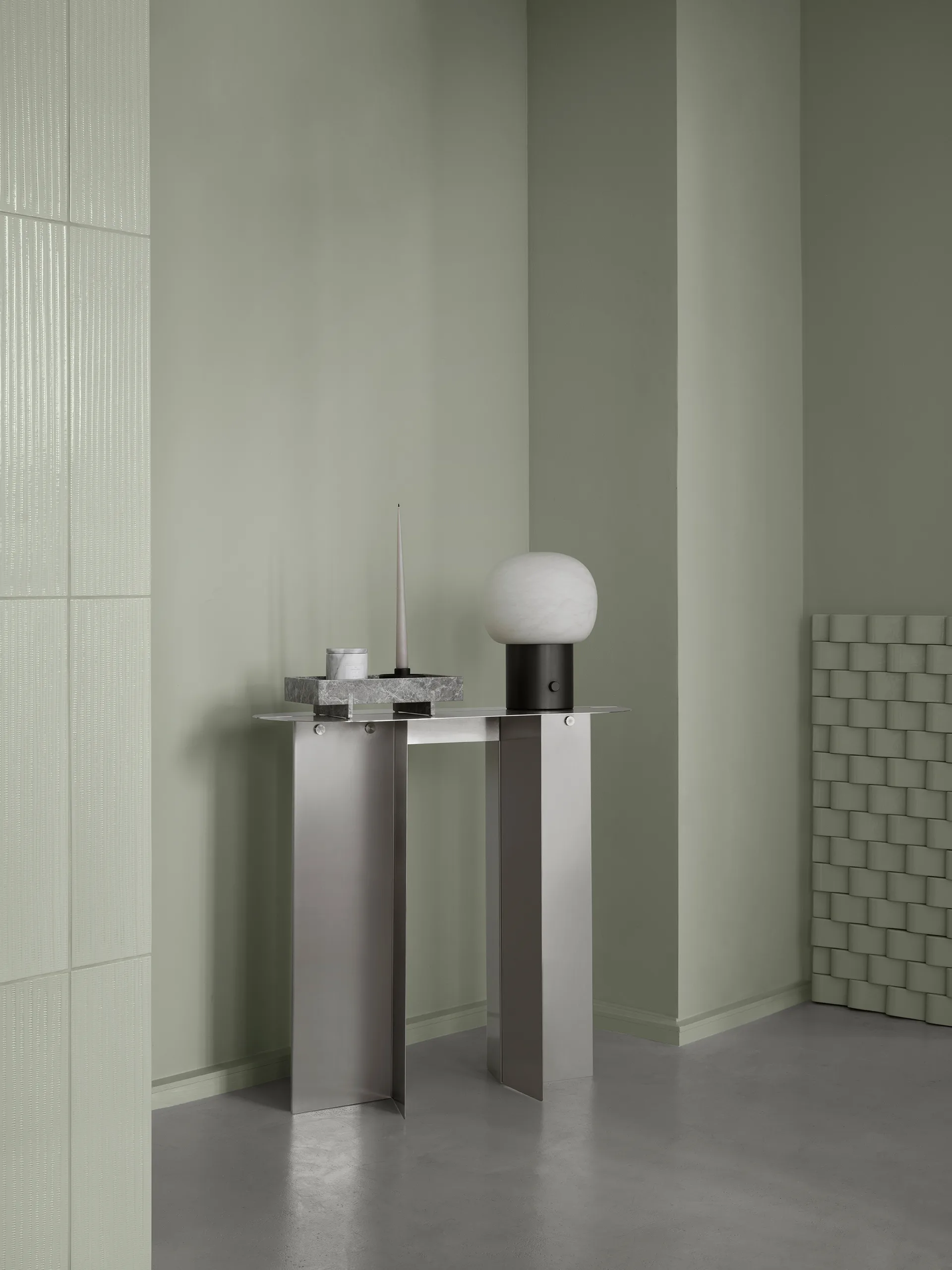 ORU Beistelltisch 80x35x75 cm, Matt Edelstahl blomus