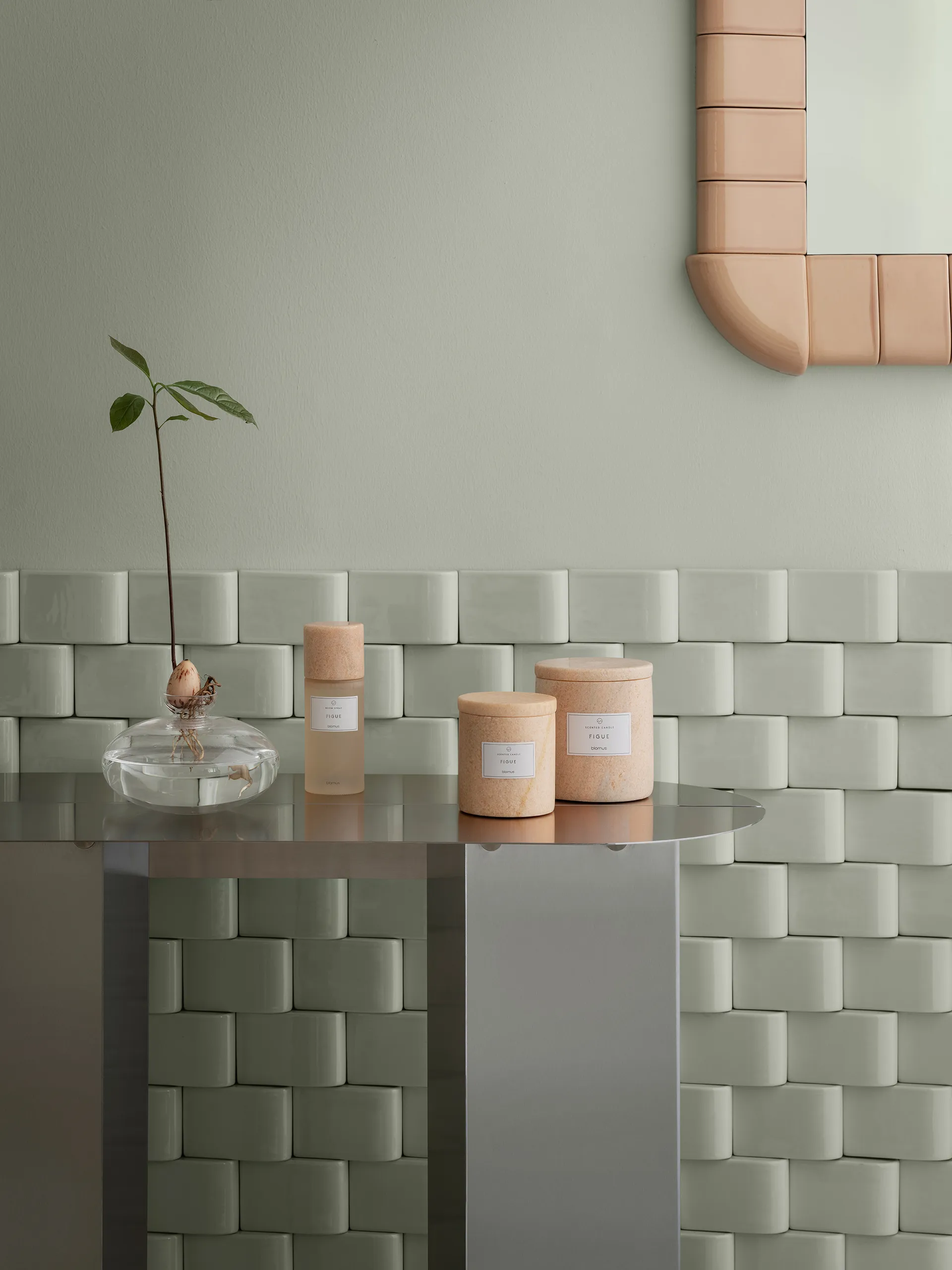 ORU Beistelltisch 80x35x75 cm, Matt Edelstahl blomus