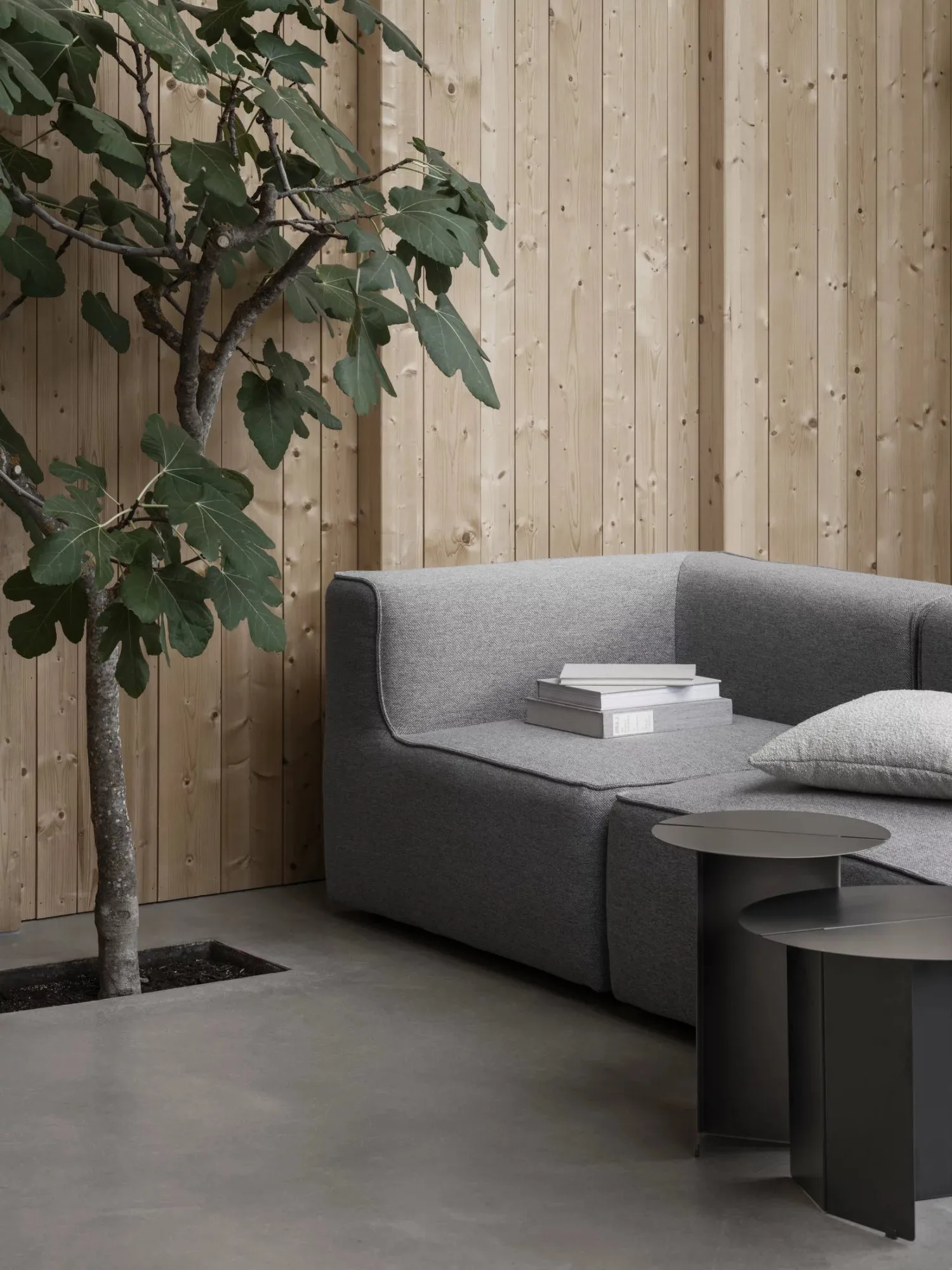 ORU Beistelltisch M Ø50 cm, Burned metal blomus