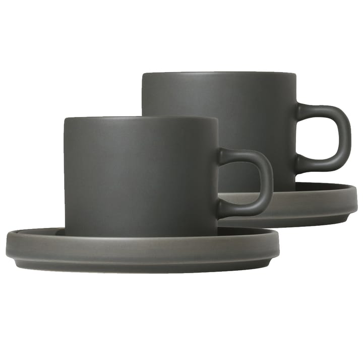 Pilar Kaffeetasse  2er Pack - Agave green - blomus