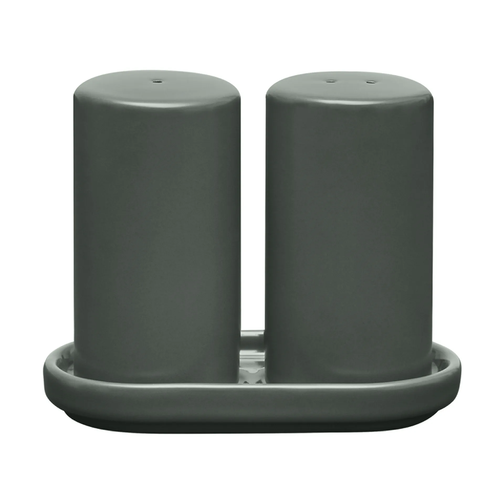 Pilar Salz- & Pfefferstreuer 2-teilig, Agave Green, Ø4,5x11,5 cm blomus