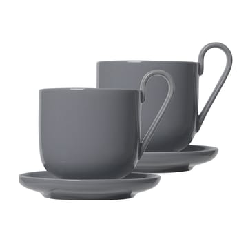 Ro Kaffeetasse 2er Pack - Sharkskin - blomus