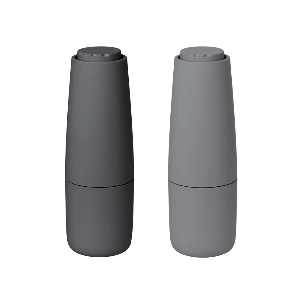 blomus Salpi Salz- und Pfeffermühle Kunststoff Sharkskin-magnet (grau-grau)