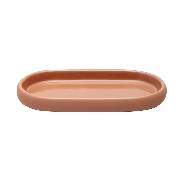 Sono Tablett 10x19 cm - Amber Brown - blomus