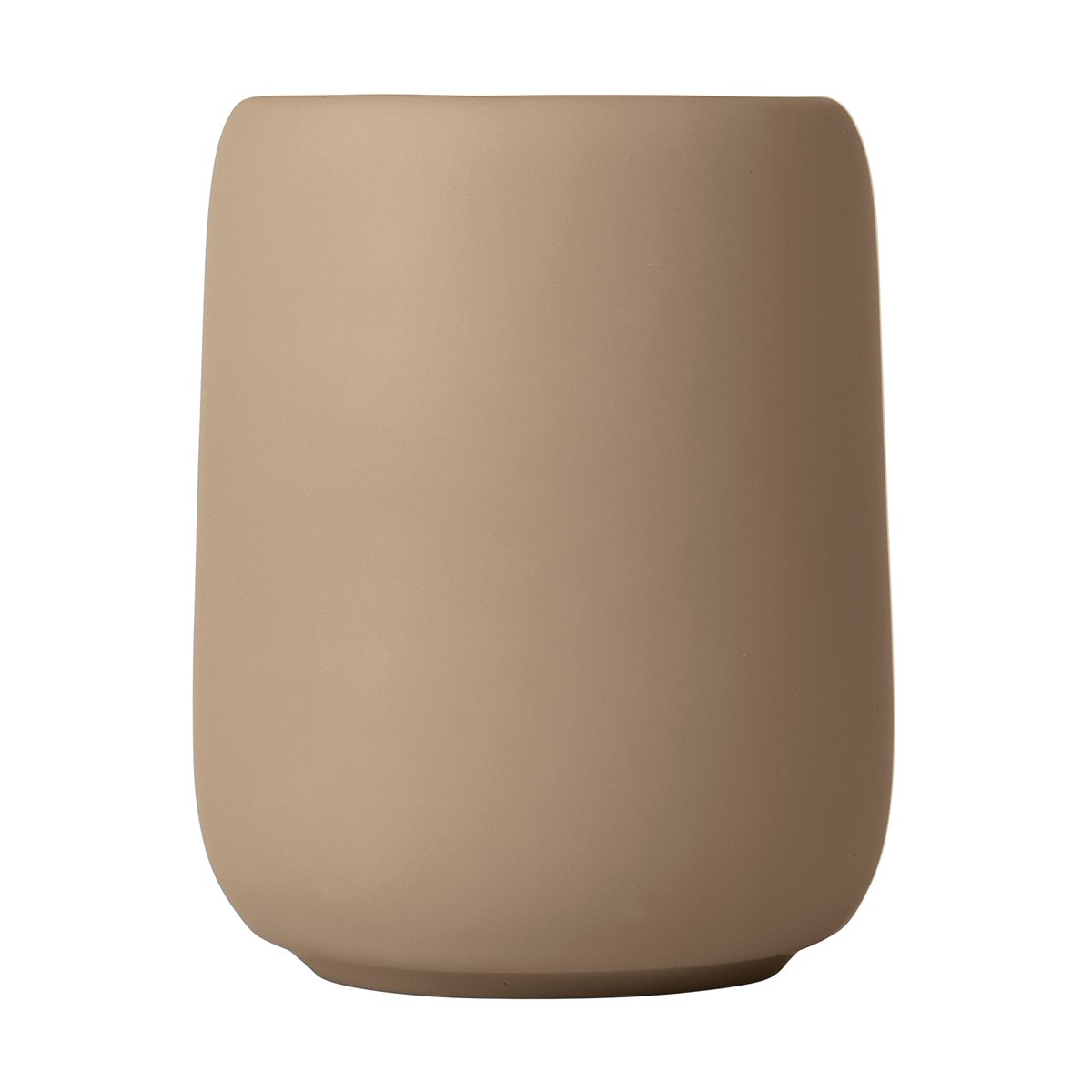 blomus Sono Zahnbürstenbecher Keramik 30 cl Beige | Skandinavisches Design | Zahnputzbecher | Braun
