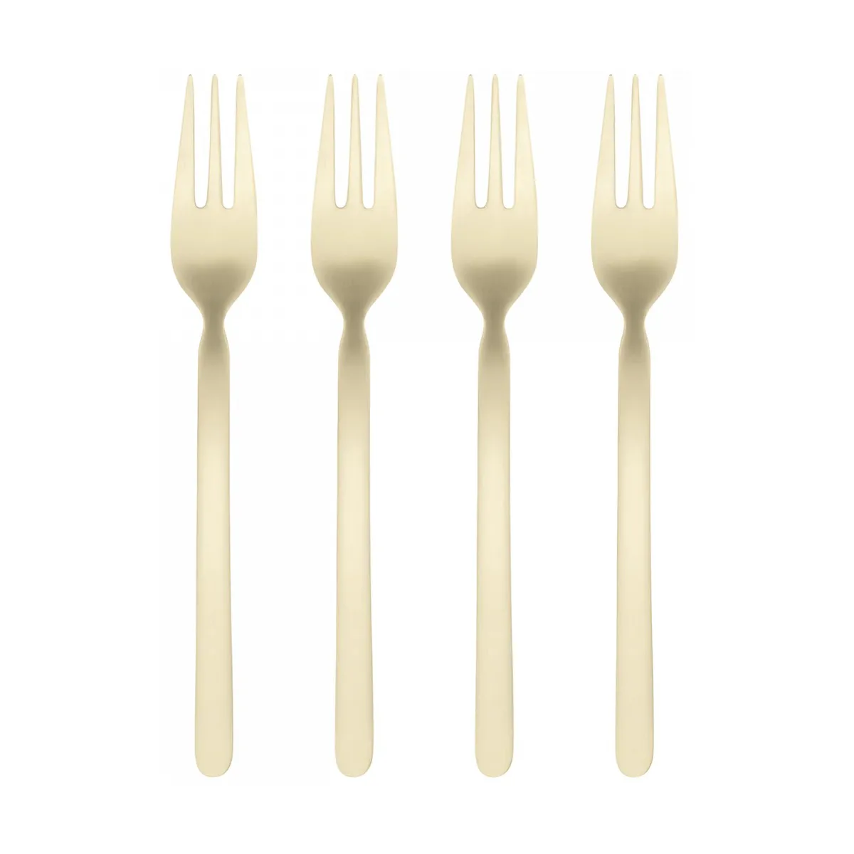 blomus STELLA Dessertgabel champagne 4er Pack 15,5 cm