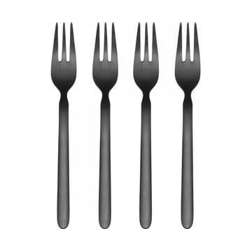 STELLA Dessertgabel schwarz 4er Pack - 15,5 cm - blomus