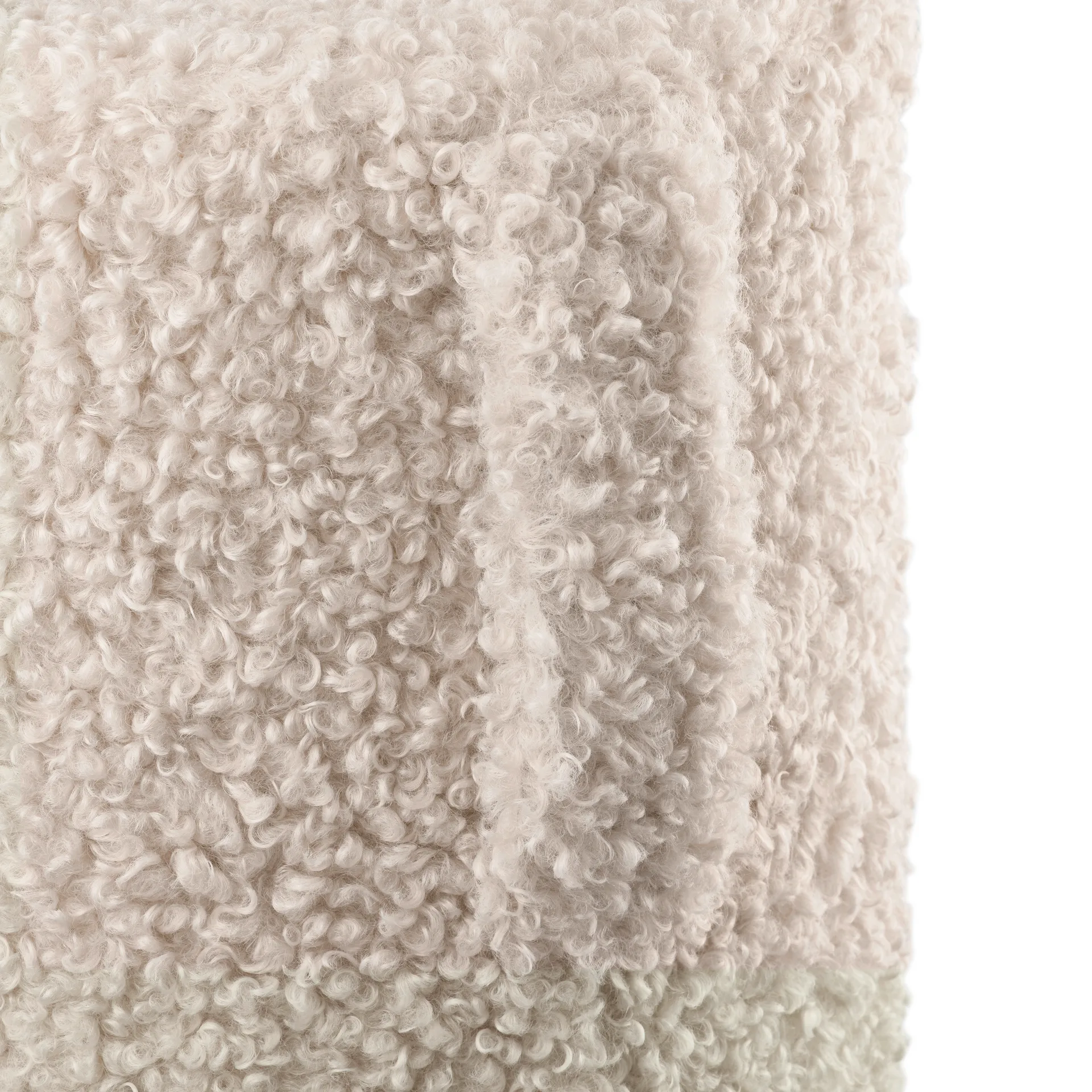 Teddy Pouf, Moonbeam, Ø35x40 cm blomus