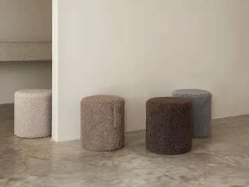 Teddy Pouf - Moonbeam, Ø35x40 cm - blomus