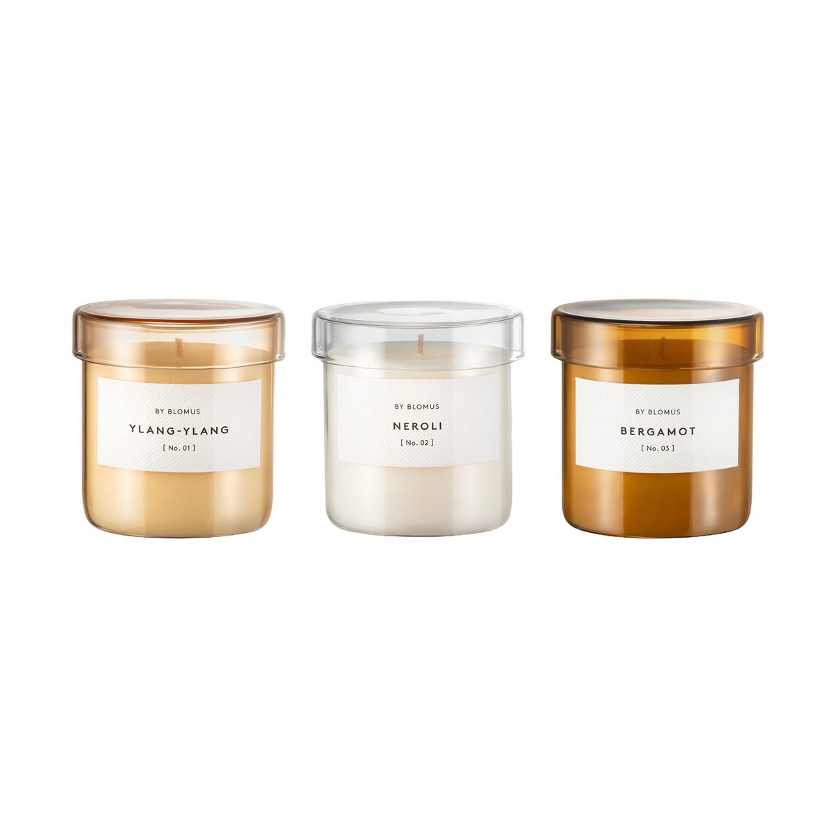 blomus Vaola Duftkerze S 3-teilig Ylang-Ylang, Neroli, Bergamotte