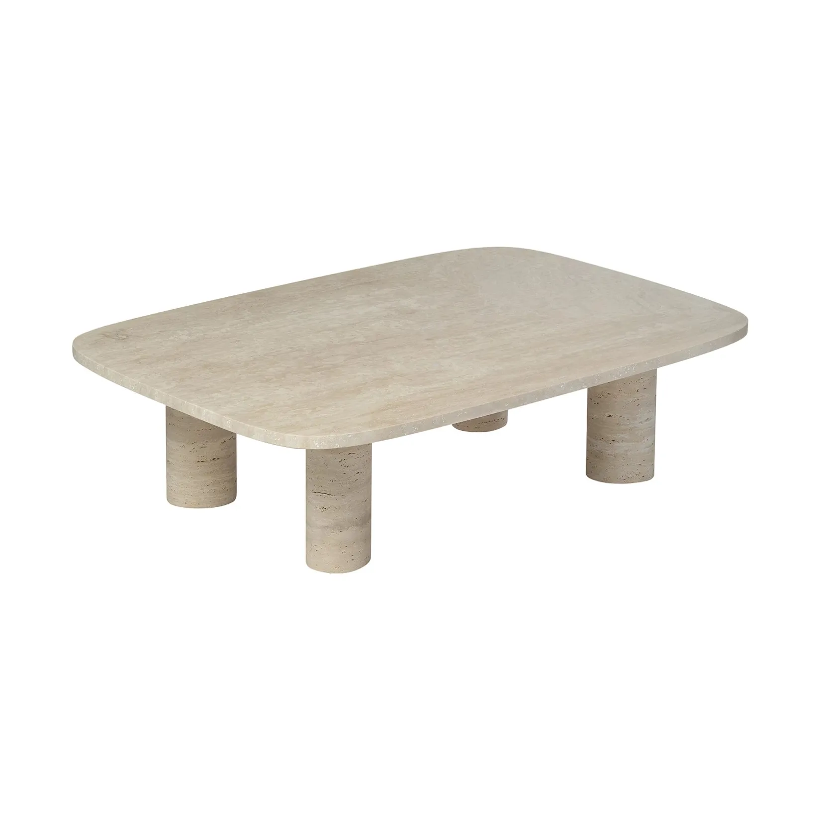 Volos Couchtisch L 100x70 cm, Travertine blomus