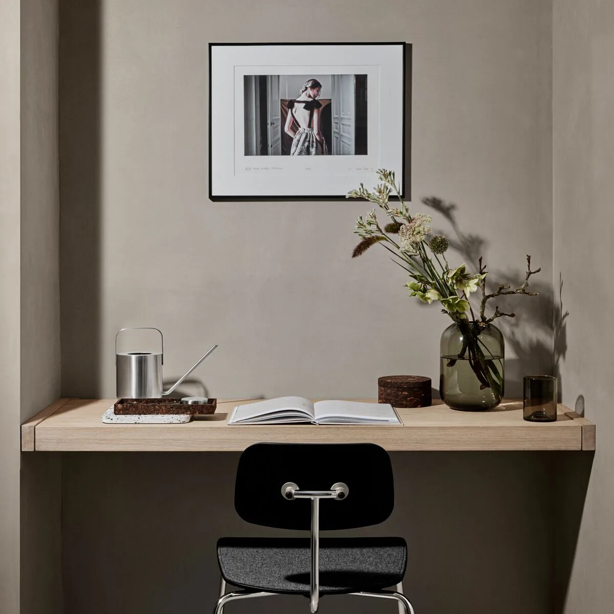 Wave Tumbler-Glas 2er Pack, Schwarz blomus