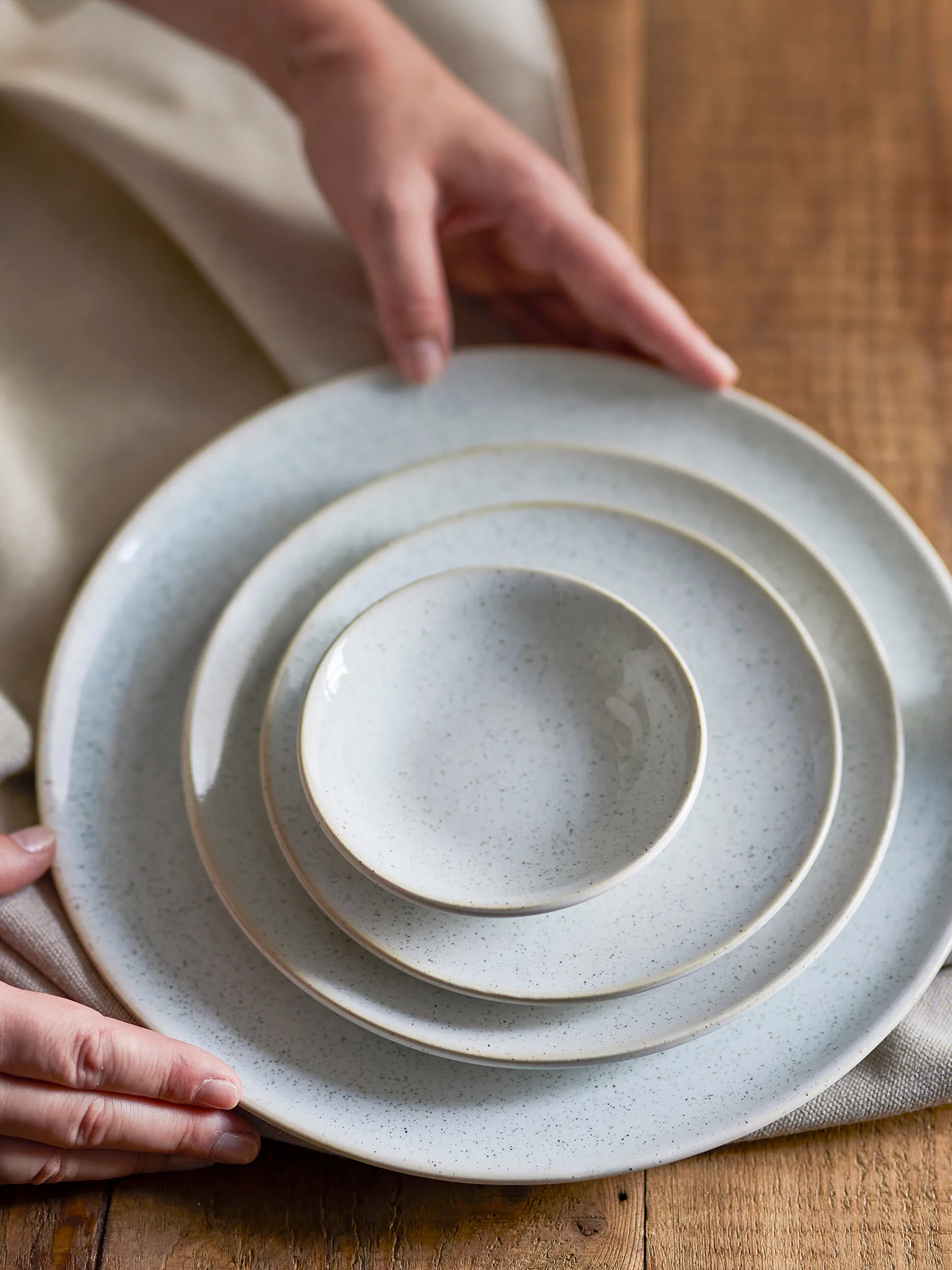 Addison Teller Ø20 cm, Weiß Bloomingville