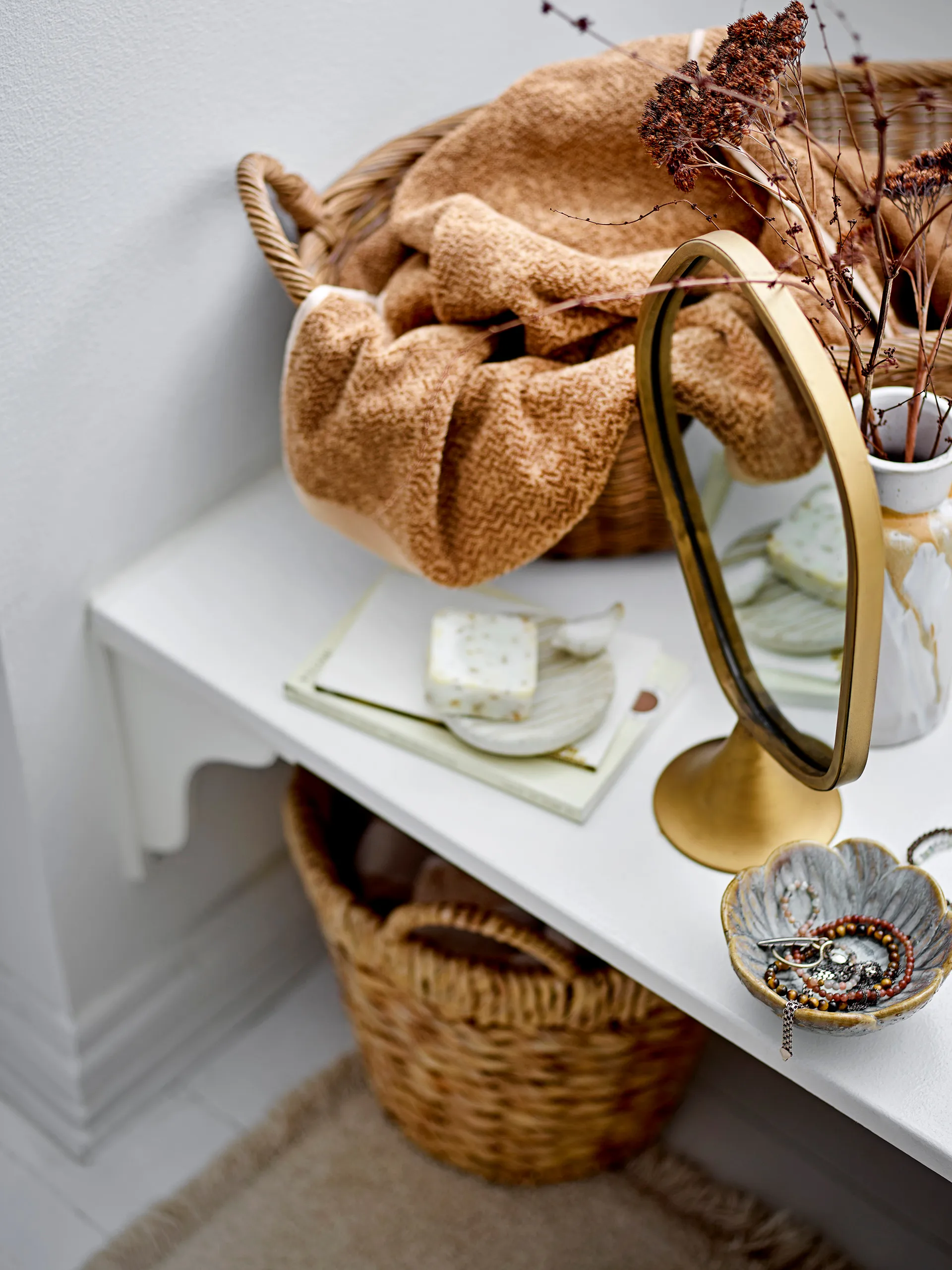 Ania Spiegel 36,5cm, Messing Bloomingville