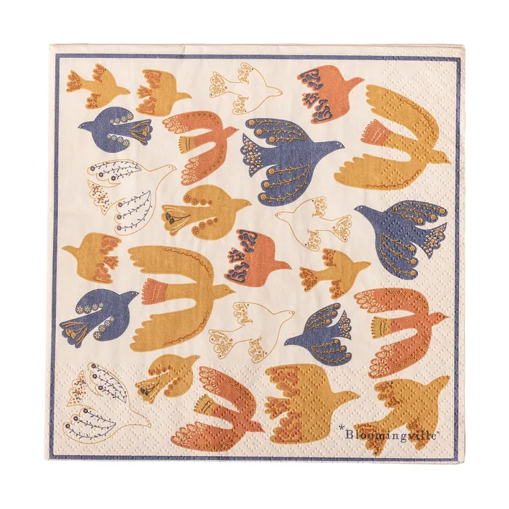 Anniversary Papierserviette 20-teilig - Gelb - Bloomingville