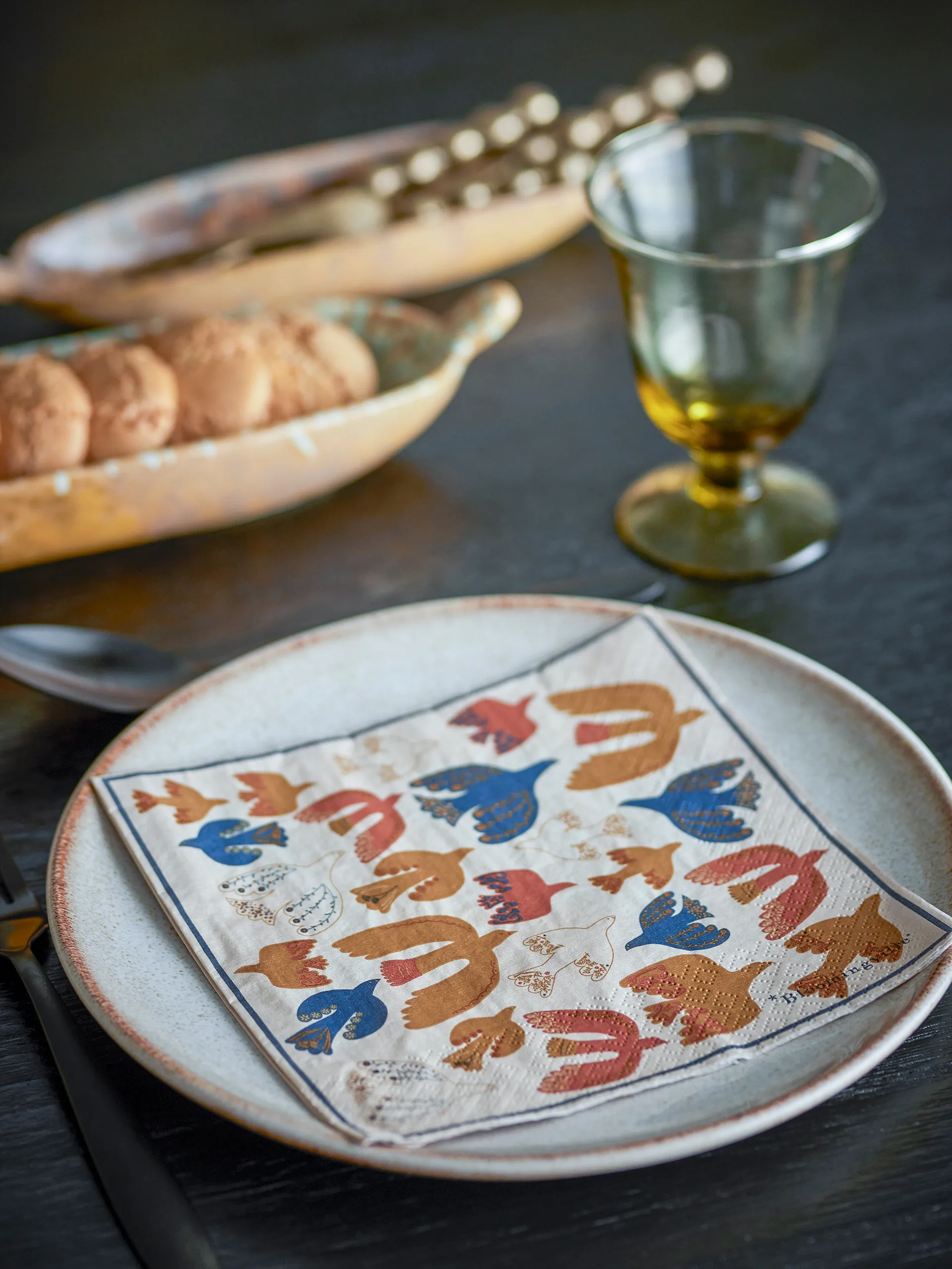 Anniversary Papierserviette 20-teilig, Gelb Bloomingville