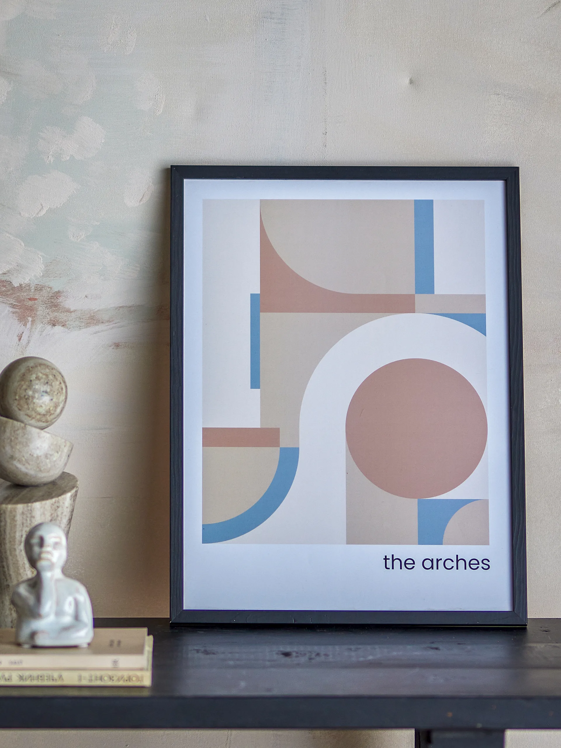 Arches Bild 32x42 cm, Schwarzer Rahmen Bloomingville