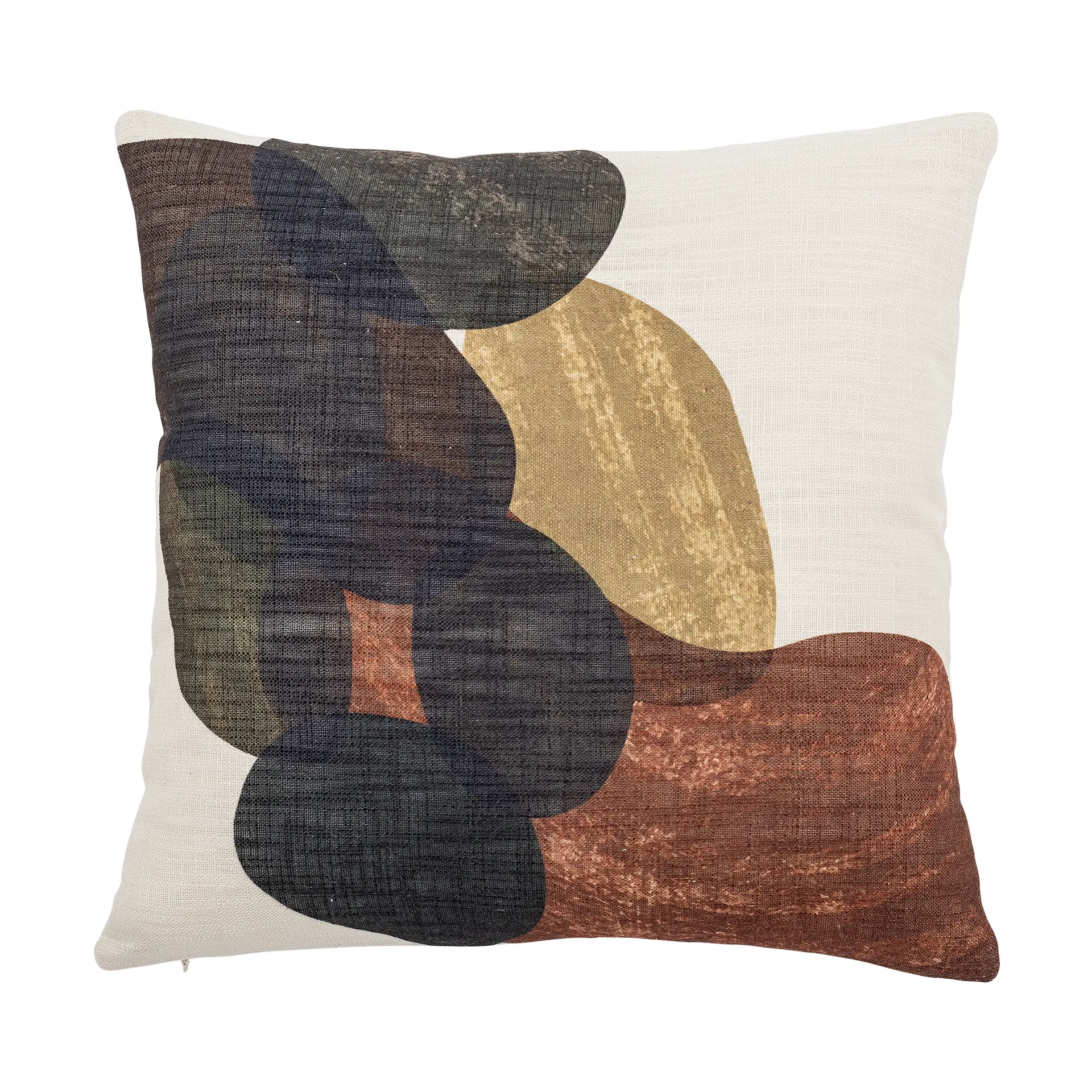 Arona Kissen 45x45 cm, Weiß-Braun Bloomingville