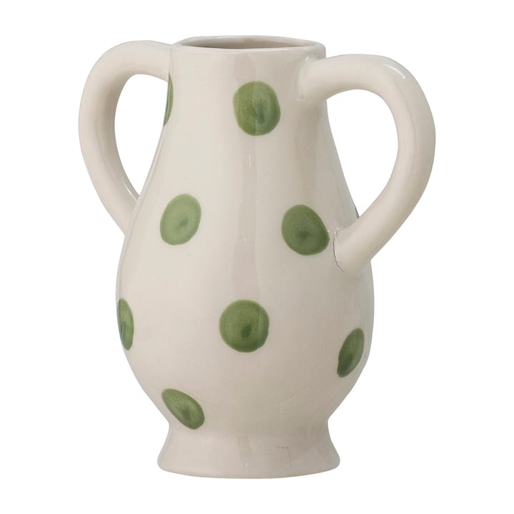 Asrin Vase 15cm, Weiß-grün Bloomingville