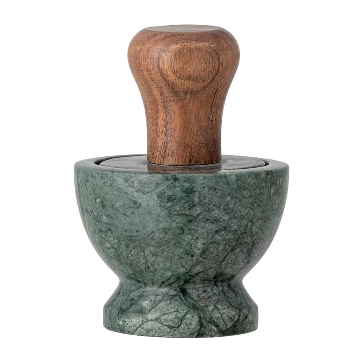 Banou Mörser Ø10cm - Grüner Marmor-Mangoholz - Bloomingville